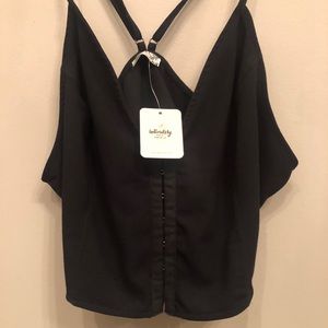 NWT Free People Eye Closure Front Brami Crop Top